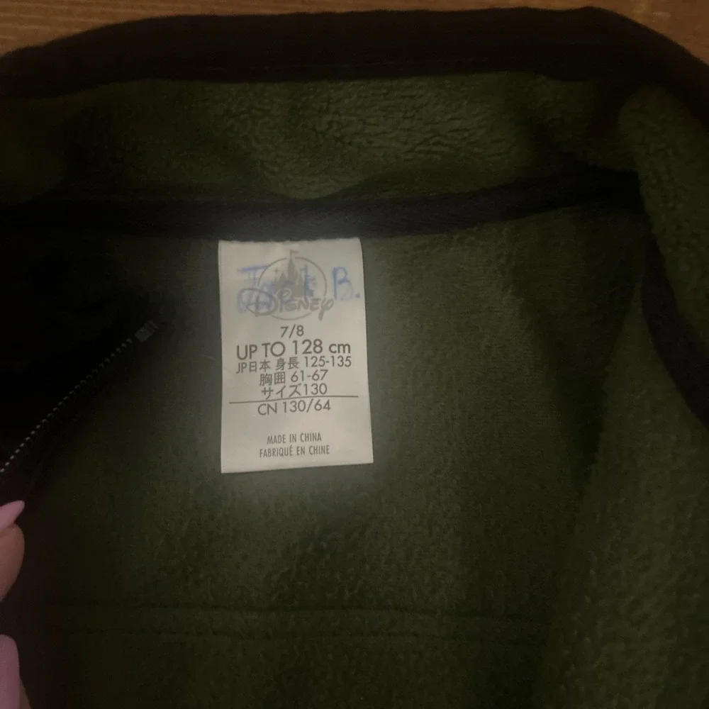 Disney‎ Store Yoda Fleece Jacket Star Wars Green 7/8